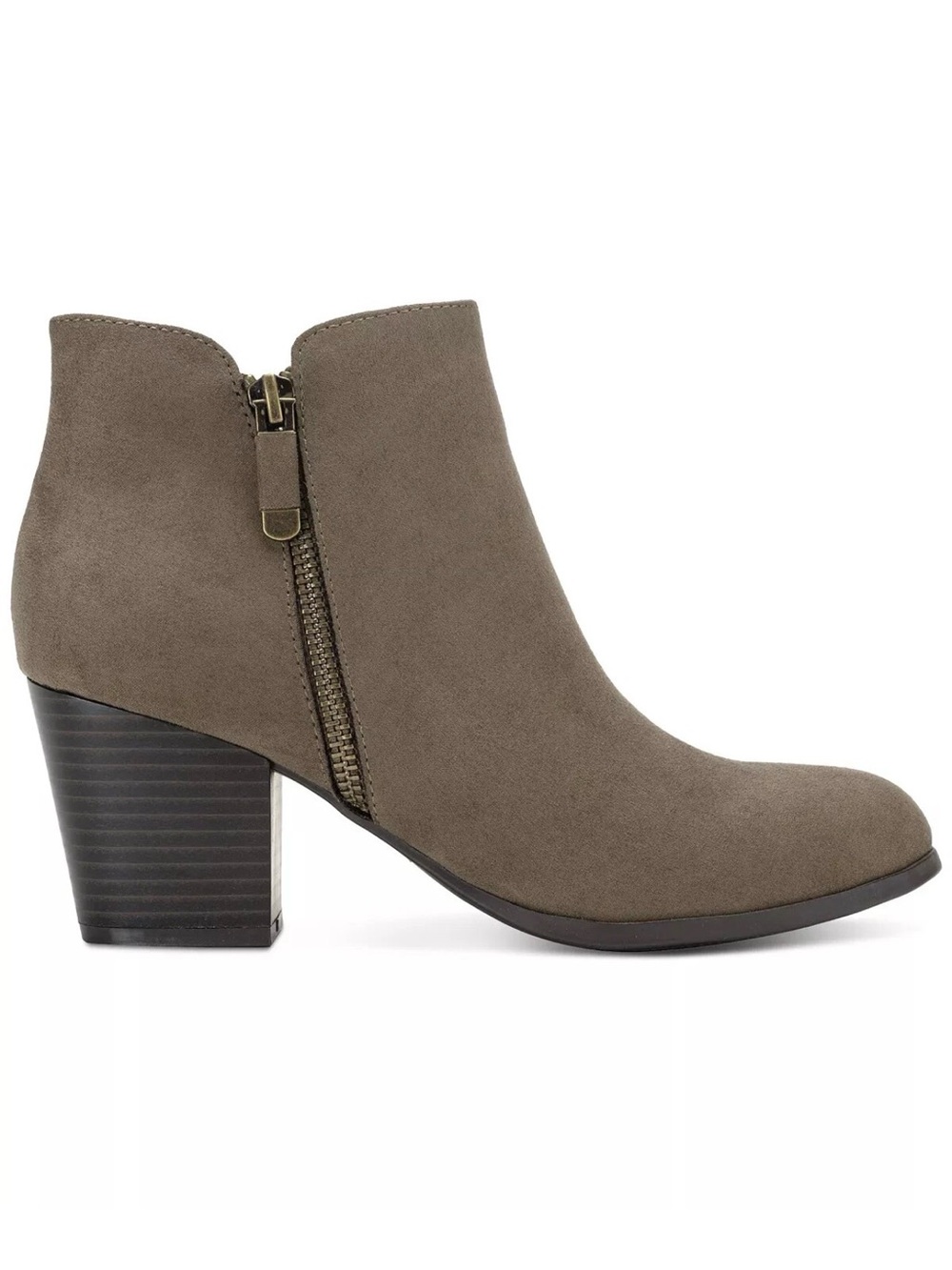 ♥️♥️ Style & Co. Women's Masrinaa Ankle Booties | Dark Taupe/ Gray - Picture 4 of 4